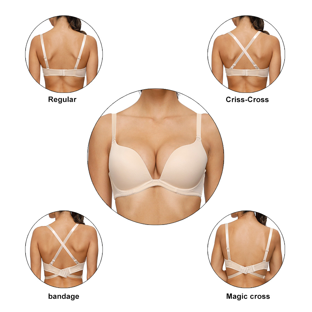 Convertible Bra Multiway - Vgplay dalma kadın sütyen hafif yastıklı