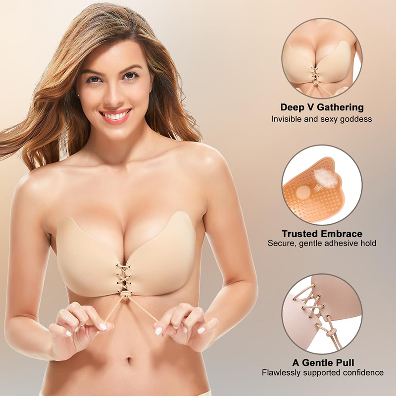 1/2 Çift Kadın Yaz Backless St - Backless Bra Sticky incelemesi ve fiyatı